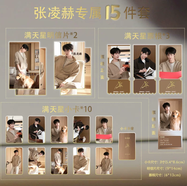 Zhang Linghe – 15-teiliges Karten-Set im Cozy-Home-Look mit Golden Retriever 🇨🇳