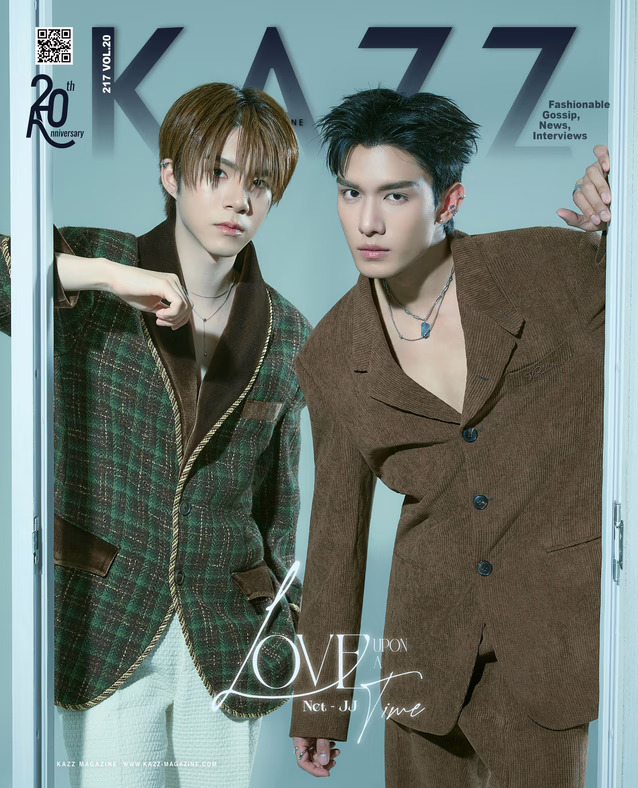 KAZZ Magazine Ausgabe 217 „Love Upon a Time“ – NetJJ mit Vorder- und Rückcover und zufälliger Fotokarte 🇹🇭