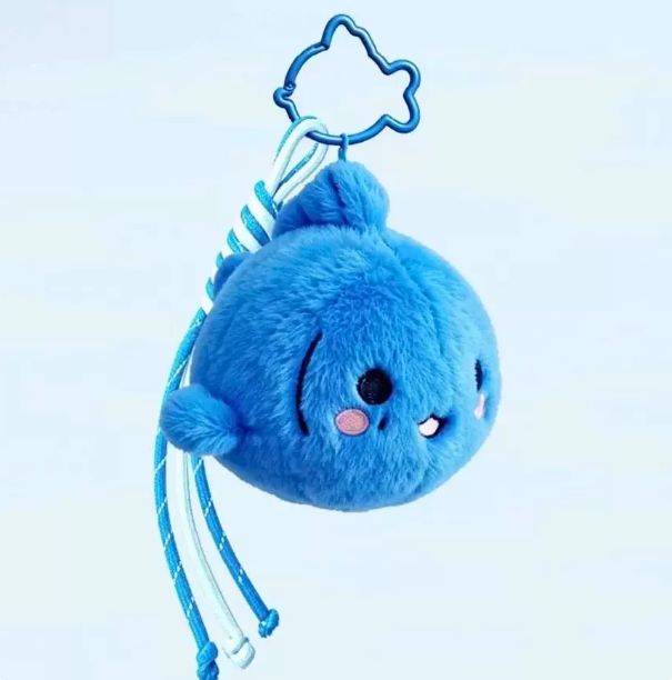 Pangtouzi TOTO Plüschanhänger – Zi Yus kleiner blauer Fisch 🇨🇳