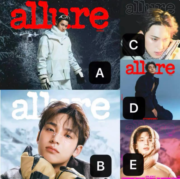Allure Korea November 2025 – Mingyu von SEVENTEEN – Cover A–E 🇨🇳