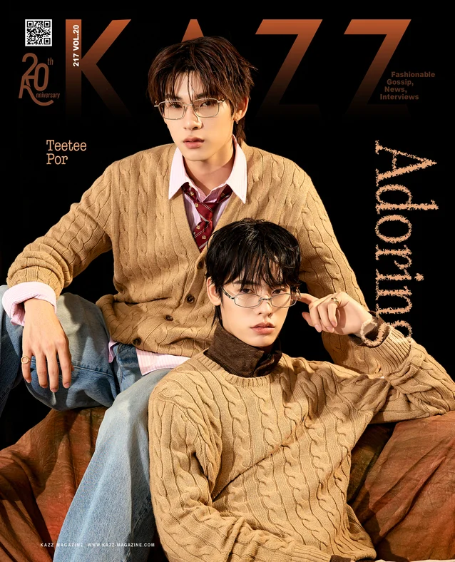 KAZZ Magazine Ausgabe 217 „Adoring“ – TeeTeePor Cover B mit zufälliger Fotokarte 🇹🇭