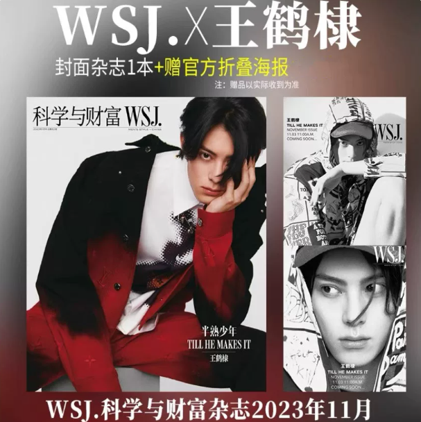 WSJ. China November 2023 – Dylan Wang – Magazin mit offiziellem Faltposter 🇨🇳