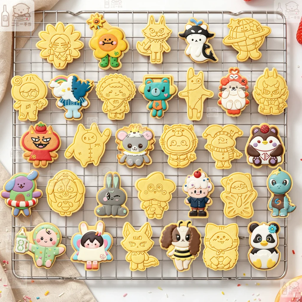 GMMTV- & Domundi-Maskottchen-Motiv-Ausstechformen – komplettes Set mit 31 Motiven 🇨🇳