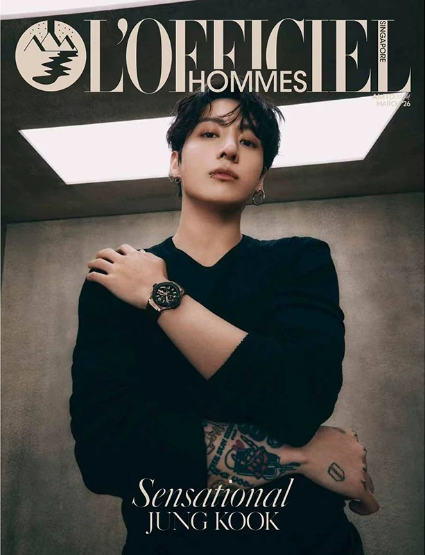 L’OFFICIEL HOMMES Singapore – März 2026 – JUNG KOOK (BTS) – „Sensational“ Einzelmagazin 🇨🇳
