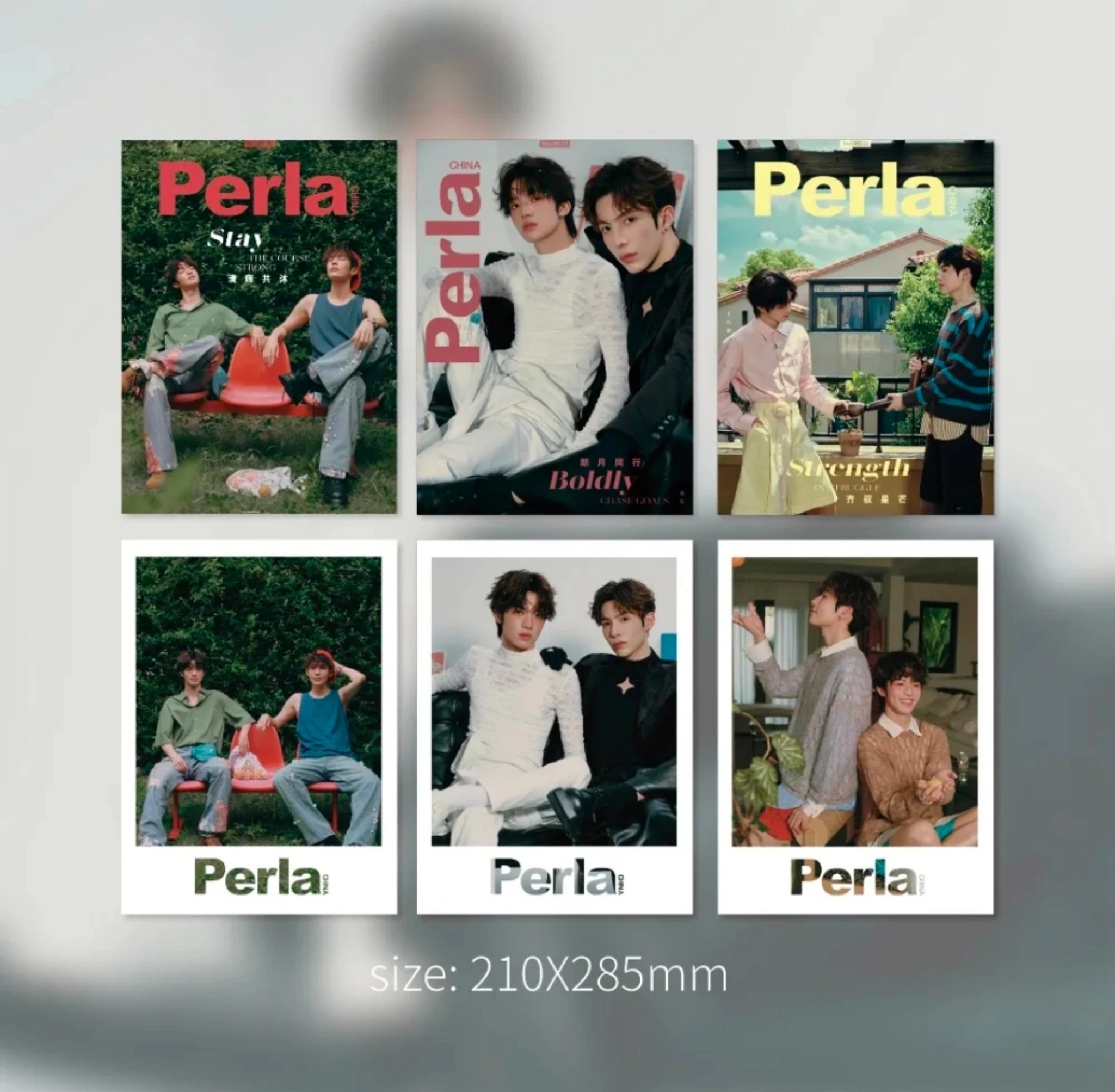 Li Le & Wang Yunkai – Perla China Magazinset | Meet You at the Blossom | Version A–D 🇨🇳