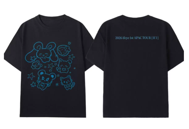 ifeye – Tourmotiv T-Shirt „2026 1st APAC TOUR [If I]“ | Schwarz 🇨🇳